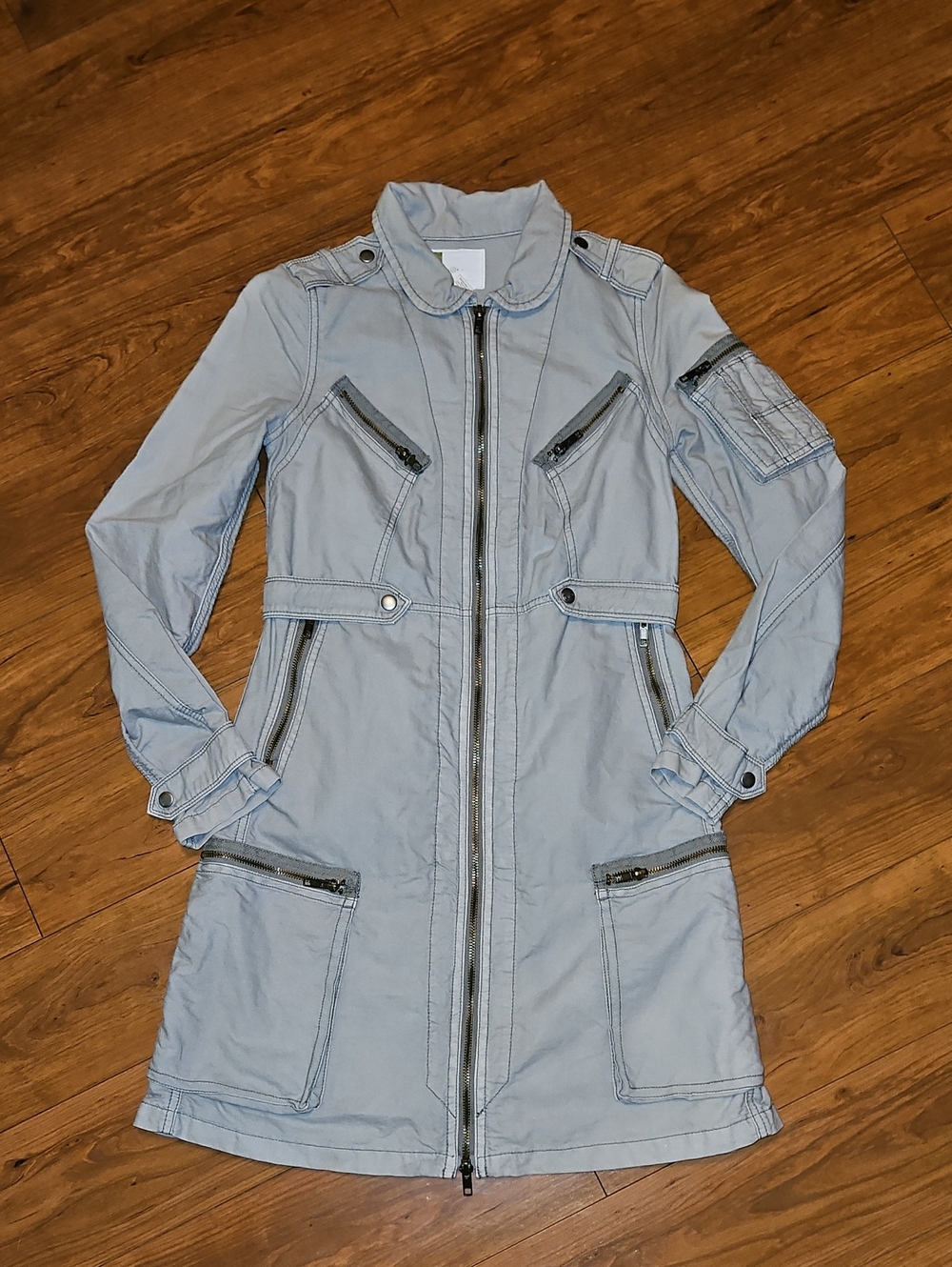 Vintage Urban Outfitters Utility Jacket With Zipper Pockets Size S